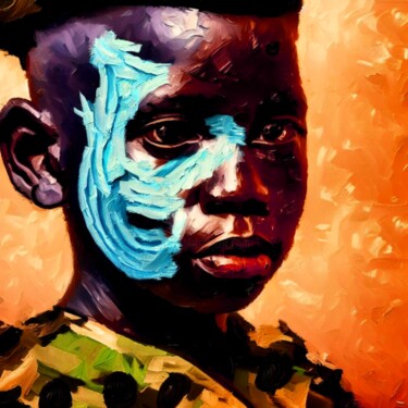 Arte digitale intitolato "CHILDREN OF WAR (AF…" da Otis Porritt, Opera d'arte originale, Lavoro digitale 2D