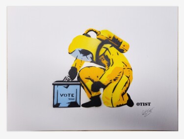 Schilderij getiteld "Vote 2020" door Otist, Origineel Kunstwerk, Acryl