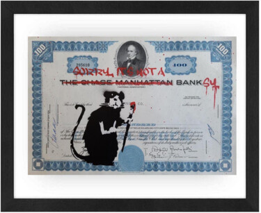Ζωγραφική με τίτλο "Not a Banksy" από Otist, Αυθεντικά έργα τέχνης, Ακρυλικό