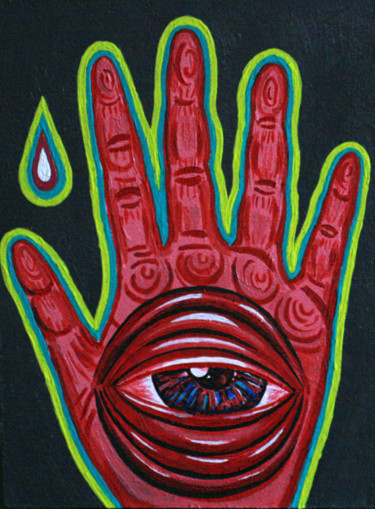 magic hand Pintura intitulada "magic hand" por Anastasia Isakova, Obras de arte originais, Acrílico