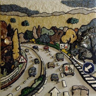 Peinture intitulée "Route de Bretagne" par Otsuki, Œuvre d'art originale
