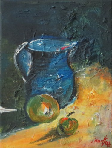 Painting titled "Krug" by Karin Ott-Hofmann (KarOtt), Original Artwork, Acrylic