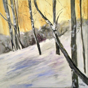 Malerei mit dem Titel "Winter" von Karin Ott-Hofmann (KarOtt), Original-Kunstwerk, Acryl