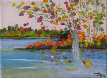 Malerei mit dem Titel "Herbst 1" von Karin Ott-Hofmann (KarOtt), Original-Kunstwerk, Acryl