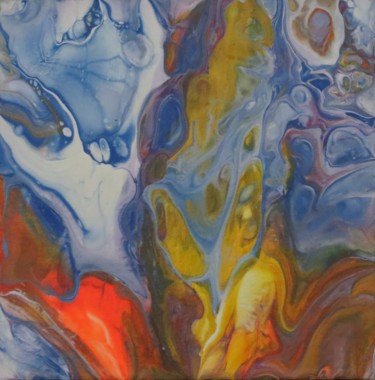 Malerei mit dem Titel "Farbenspiel" von Karin Ott-Hofmann (KarOtt), Original-Kunstwerk, Acryl