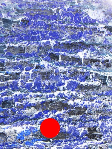 Photography titled "Blue Wall" by Otto Frühwach, Original Artwork, Digital Photography