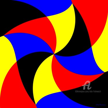 Digitale Kunst mit dem Titel "Farbspiele Stockhol…" von Otto Frühwach, Original-Kunstwerk, Digitale Malerei