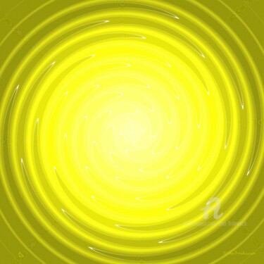 Цифровое искусство под названием "TWIRLING SUN 1" - Otto Frühwach, Подлинное произведение искусства, Цифровая живопись