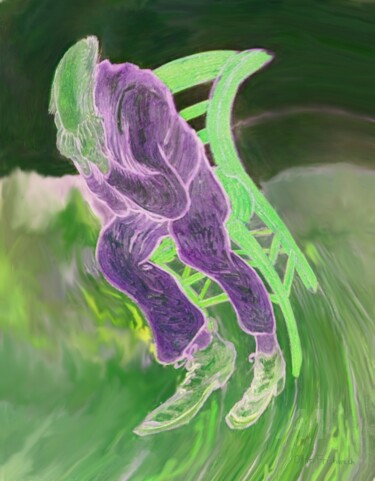 Verzweiflung - Hommage a Vincent van Gogh Arte digitale intitolato "Verzweiflung - Ho…" da Otto Frühwach, Opera d'arte originale, Pittura digitale
