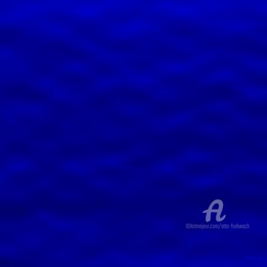 Pittura intitolato "Smooth Blue 15" da Otto Frühwach, Opera d'arte originale, Pittura digitale Montato su Telaio per barella…