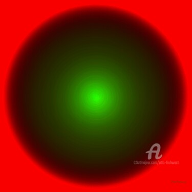 Digitale Kunst mit dem Titel "Uranus Moon" von Otto Frühwach, Original-Kunstwerk, Digitale Malerei