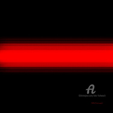 Digitale Kunst getiteld "Frequenz Rot" door Otto Frühwach, Origineel Kunstwerk, Digitaal Schilderwerk