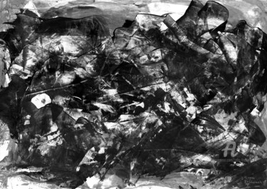 Malerei mit dem Titel "Die Bergwesen von K…" von Otto Frühwach, Original-Kunstwerk, Acryl