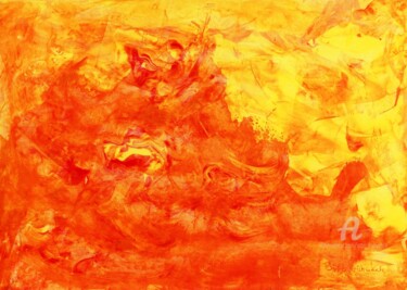 Peinture intitulée "Onda - Der Fisch in…" par Otto Frühwach, Œuvre d'art originale, Acrylique