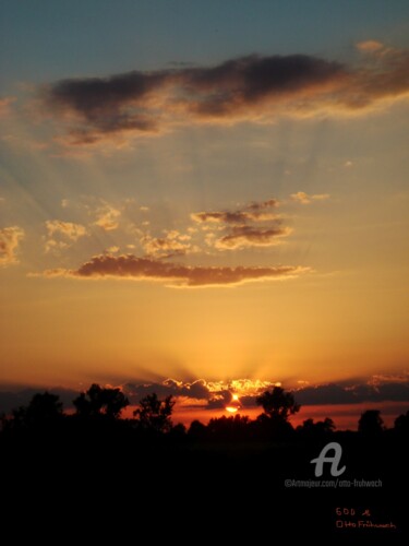 Photography titled "SUNSET 03.07.2022" by Otto Frühwach, Original Artwork, Non Manipulated Photography