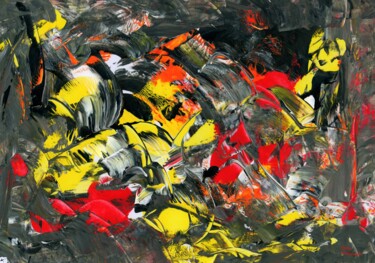 Malerei mit dem Titel "Jazz 1" von Otto Frühwach, Original-Kunstwerk, Acryl