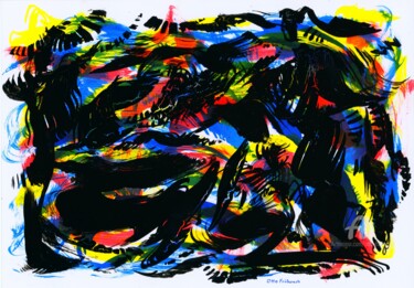 제목이 "Montanara Colore 1"인 미술작품 Otto Frühwach로, 원작, 디지털 인쇄