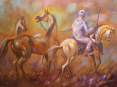 Peinture intitulée "Huile sur toile" par Lboukhalifi, Œuvre d'art originale