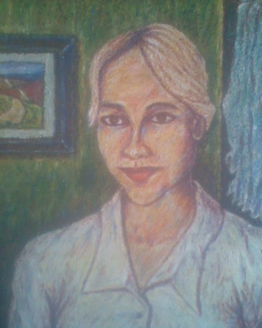 Painting titled "Portrait of Micayla…" by Ouma Fred, Original Artwork, Oil