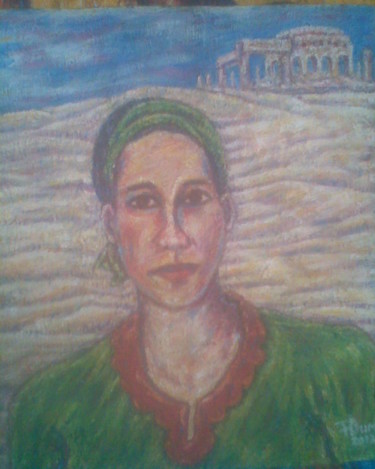 Painting titled "Bint el Maghreb; Ma…" by Ouma Fred, Original Artwork, Oil