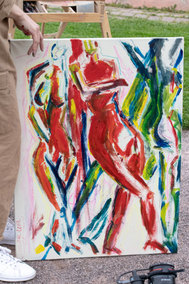 Silhouette 5 #artistsupportpledge Peinture intitulée "Silhouette 5 #artis…" par Oumayma Cherif, Œuvre d'art originale, Acrylique