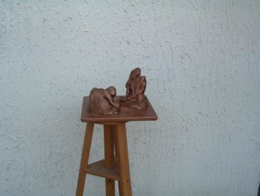 Sculpture intitulée "Paysanne penchée d'…" par Ours Gris, Œuvre d'art originale