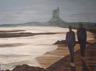 Peinture intitulée "Bord de mer" par Marblez, Œuvre d'art originale