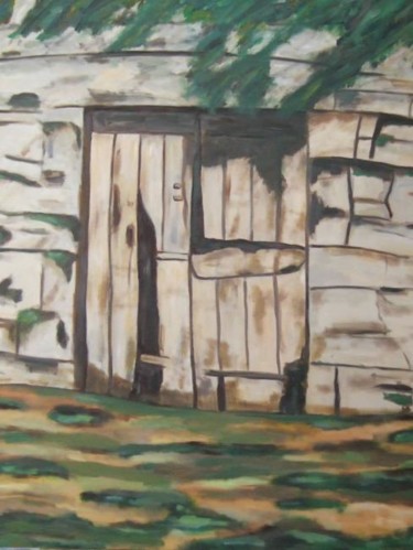 Peinture intitulée "Porte" par Marblez, Œuvre d'art originale