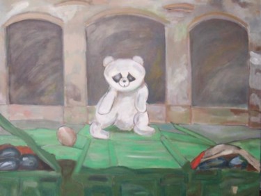 Peinture intitulée "Sur nos poubelles" par Marblez, Œuvre d'art originale