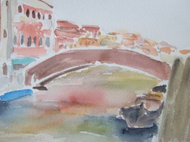 Peinture intitulée "Venise" par Marblez, Œuvre d'art originale