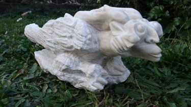 Escultura intitulada "Gargouille" por Daniel Casenove, Obras de arte originais, Pedra