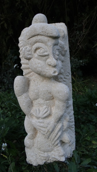 Скульптура под названием "Tiki" - Daniel Casenove, Подлинное произведение искусства, Камень