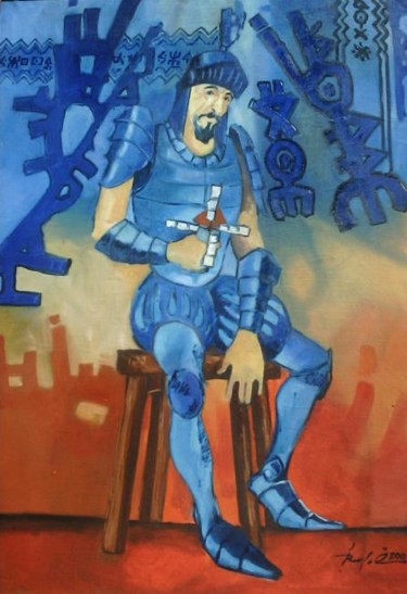 Malarstwo zatytułowany „DON KICHOTTE” autorstwa Ousama Bounouara, Oryginalna praca