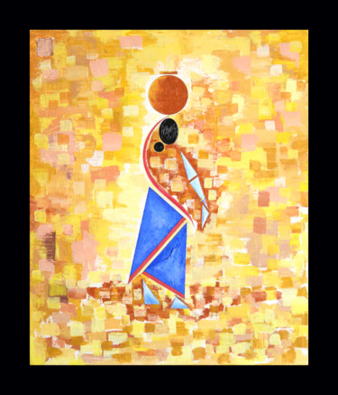 Pintura intitulada "Series: Bucolic Wif…" por Ahmed Yasin, Obras de arte originais, Acrílico