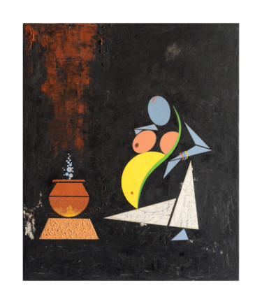 Pintura intitulada "Series: Bucolic Wif…" por Ahmed Yasin, Obras de arte originais, Óleo