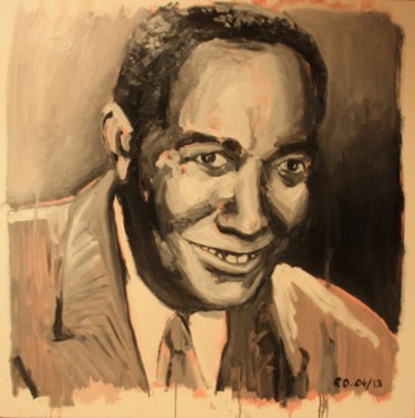 Schilderij getiteld "Charlie Parker" door Emeric Outreman, Origineel Kunstwerk, Olie