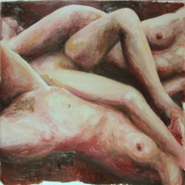 Peinture intitulée "3 Grâces" par Emeric Outreman, Œuvre d'art originale, Huile