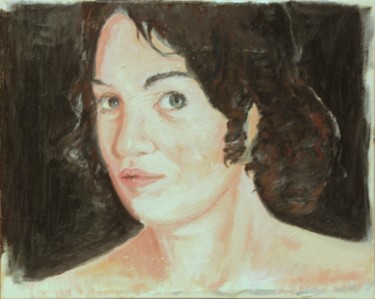 Peinture intitulée "visage de Eros 3" par Emeric Outreman, Œuvre d'art originale, Huile
