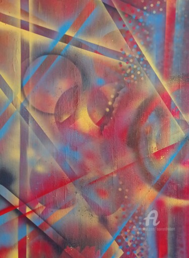 Peinture intitulée "Creation" par Robert Ouvrard, Œuvre d'art originale, Acrylique