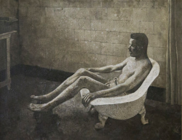 Schilderij getiteld "zitbad / sitz bath…" door Robert Jan Overeem, Origineel Kunstwerk, Acryl