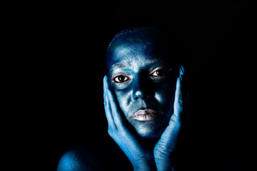 Fotografia zatytułowany „Blue 1” autorstwa Ovidiu Adrian Bujor, Oryginalna praca, Fotografia cyfrowa