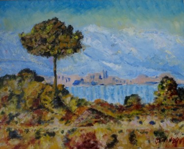 Painting titled "Tree good luck Oil…" by Olivkan Art, Original Artwork, Oil