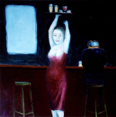 Painting titled "At the Café des Art…" by Bradley Owen, Original Artwork