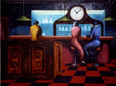 Painting titled "The Bar" by Bradley Owen, Original Artwork