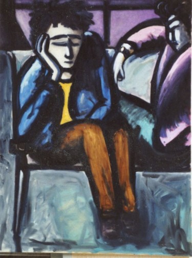 Painting titled "The Waiting" by Bradley Owen, Original Artwork