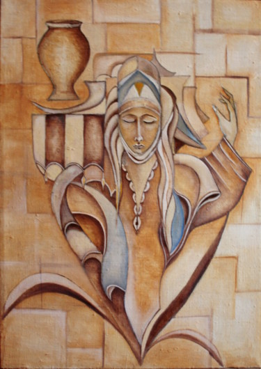 Malerei mit dem Titel "Gift" von Bahodir Zakirov, Original-Kunstwerk, Öl