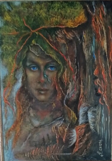 Pittura intitolato "Матушка Земля" da Oxana Kolyada, Opera d'arte originale, Olio