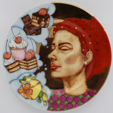 Escultura titulada "Diets "Moskvichka"" por Oxana Kondratenko, Obra de arte original, Cerámica