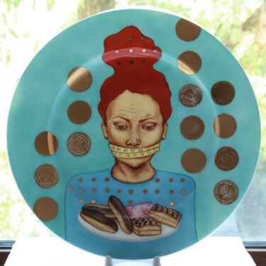 Scultura intitolato "Diet" da Oxana Kondratenko, Opera d'arte originale, Ceramica
