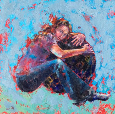 Pintura titulada "“Embrace”" por Oxana Luky, Obra de arte original, Oleo